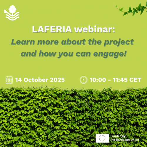 Come join us in restoring landscape features in intensive agricultural lands: Learn more about the LAFERIA project and how you can engage